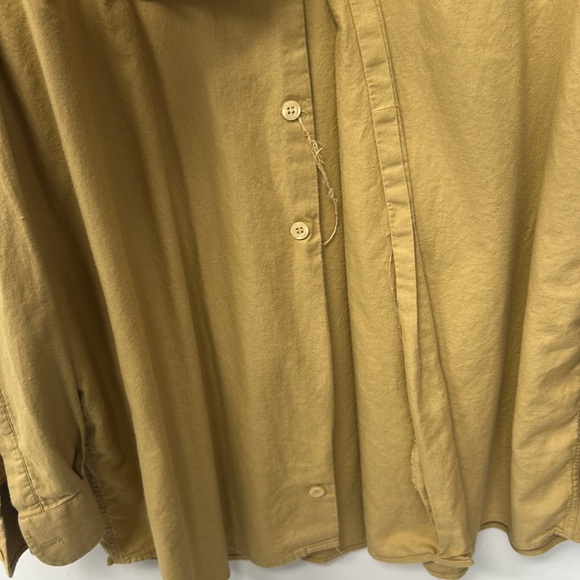 Pronto Uomo Men Dress Shirt Cotton Rayon Blend Tan Gold Color Plus Size 2XT - Picture 3 of 7